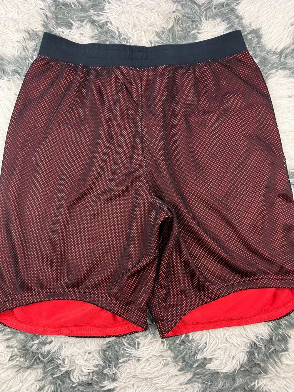 Nike Air Mens Basketball Shorts XL Black Red Air Pivot V3` Drawstring 778060-010